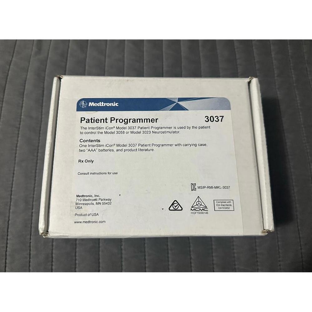 Medtronic DBS Patient Programmer Model 3037 with Manual + Case (Factory Sealed)
